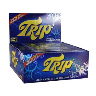 Trip 2 Clear Zellulose Papers King Size