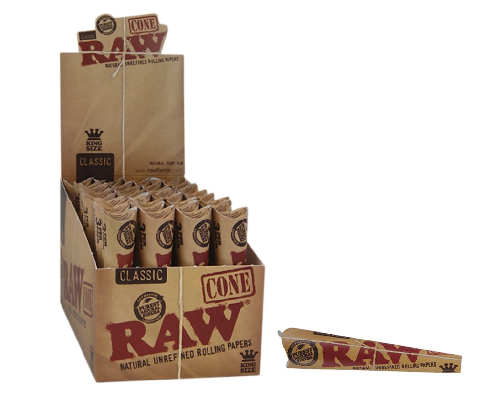 RAW Classic vorgerollte Cones King Size - 3er Pack