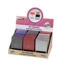 Zigarettenbox Metallic mit Fenster - verschiedene Farben
