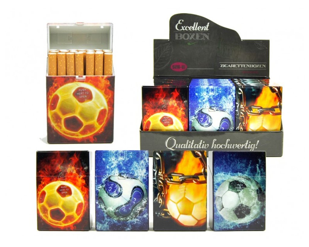 Zigarettenbox Fuballkraft - verschiedene Motive