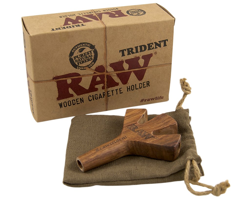 RAW Trident 3er Zigarettenspitze aus Holz