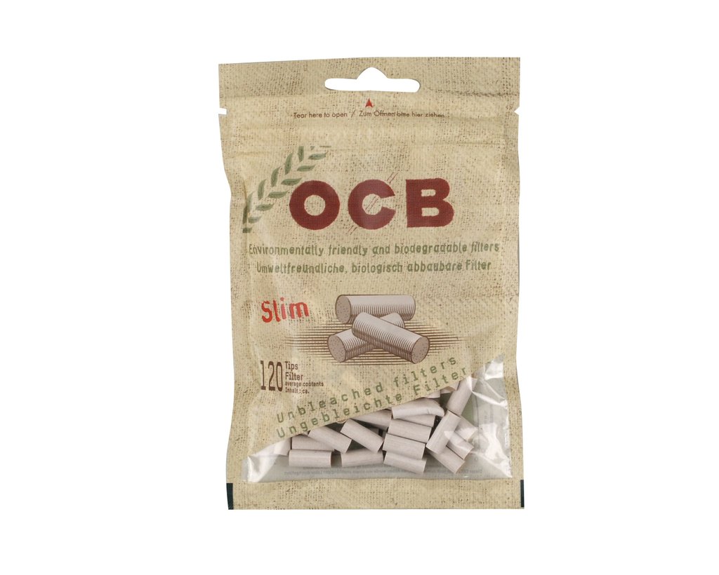 Drehfilter OCB Organic - Slim 6mm im 100er Beutel
