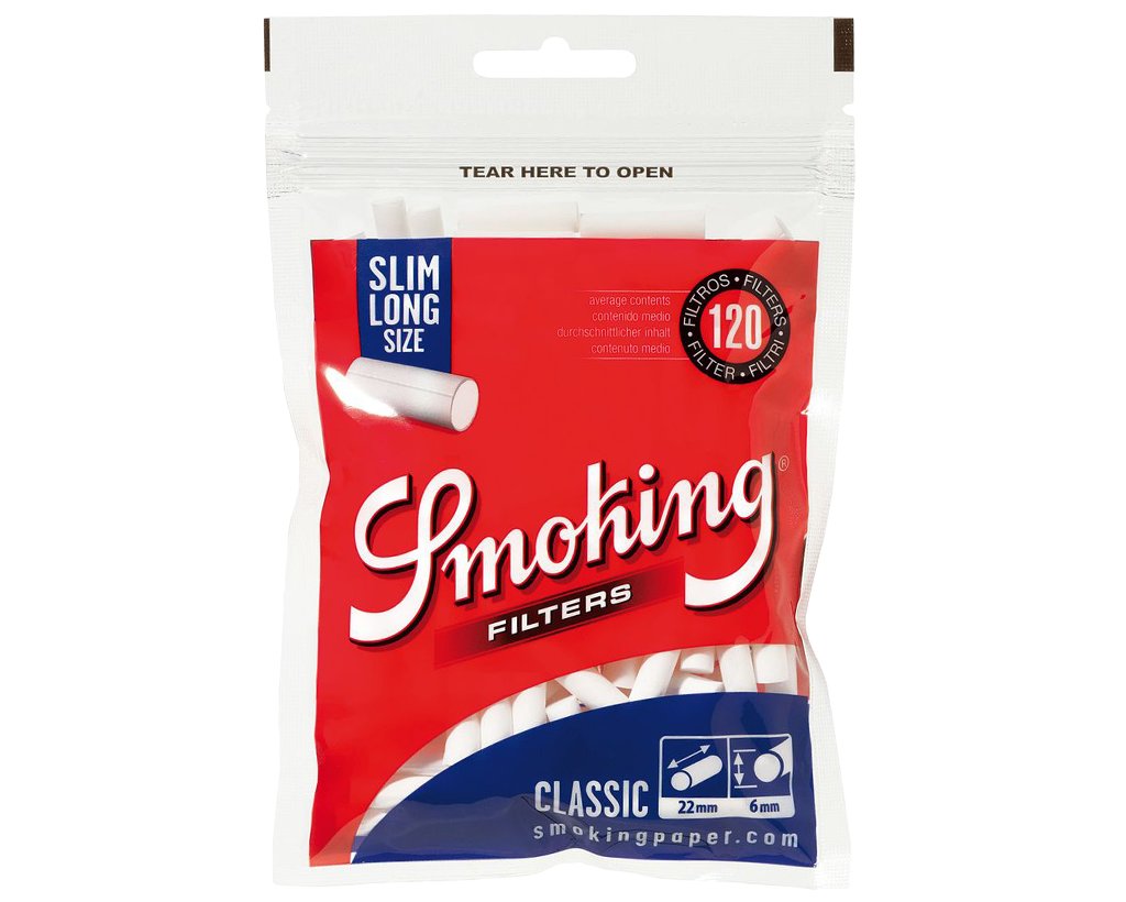 Smoking Classic Zigarettenfilter Slim Long 6mm