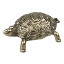Metall Aschenbecher im Schildkröten Design - goldfarben
