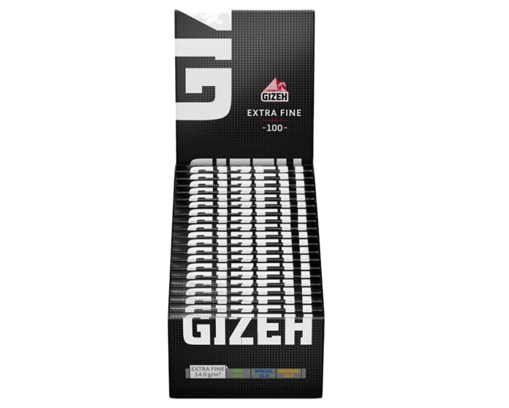 GIZEH Black Extra Fine Regular 100er - 5 Heftchen