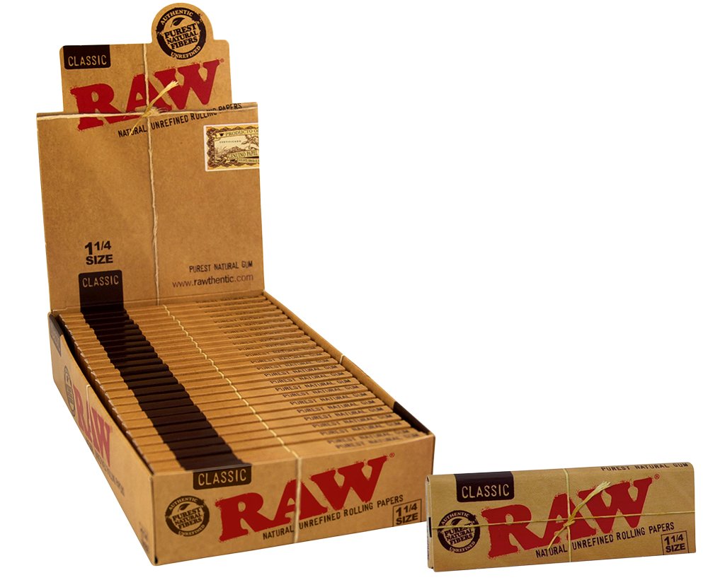 RAW Classic Papers 1 1/4 - 1 Box