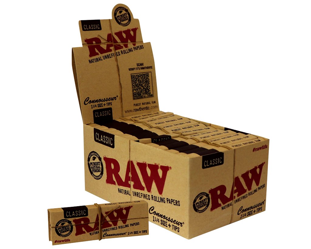 RAW Classic Connoisseur - 1 1/4 + Tips - 2 Boxen