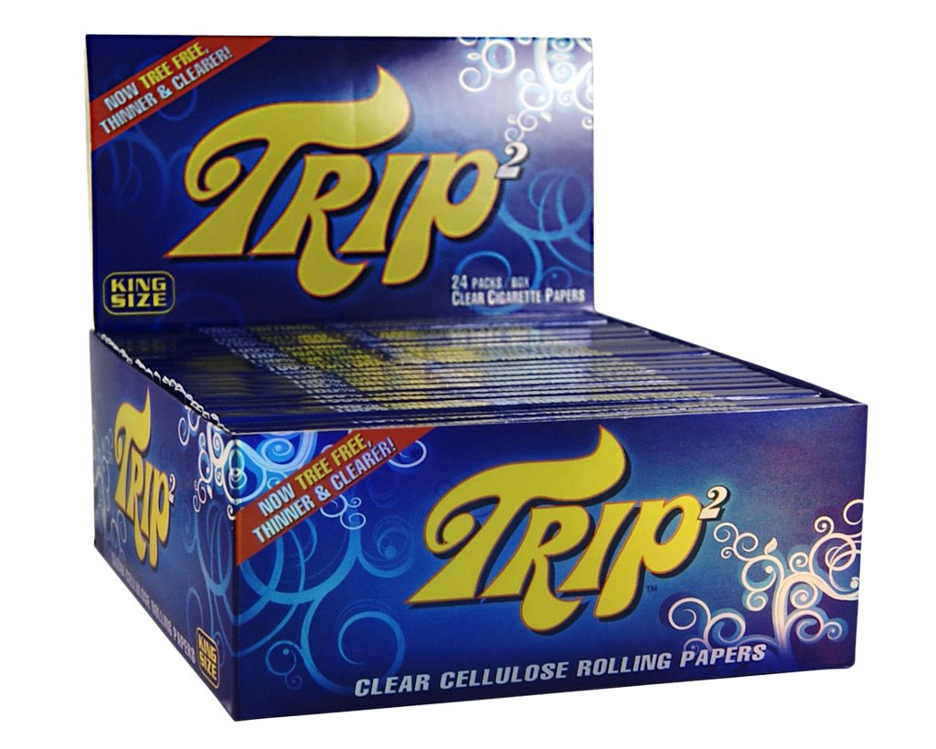 Trip 2 Clear Zellulose Papers 1 1/4 - 1 Box