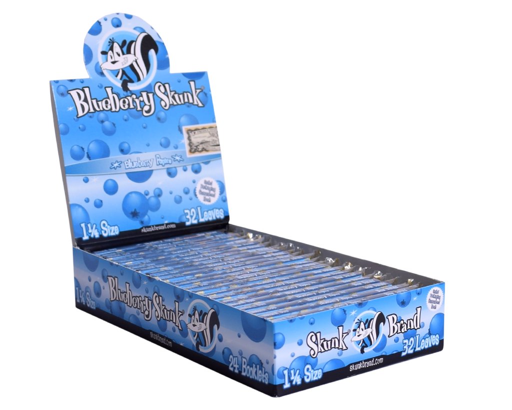 Skunk Brand Papers 1 1/4 Blueberry Skunk - 1 Box