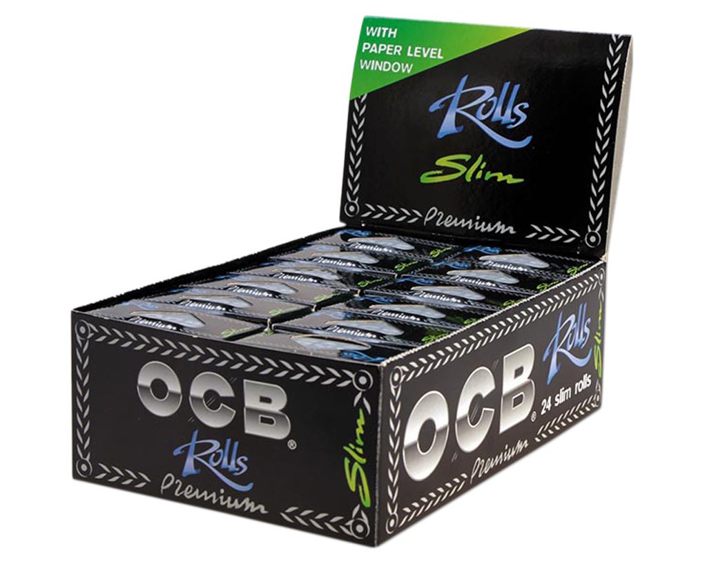 OCB Premium Rolls Slim Schwarz - 6 Packungen