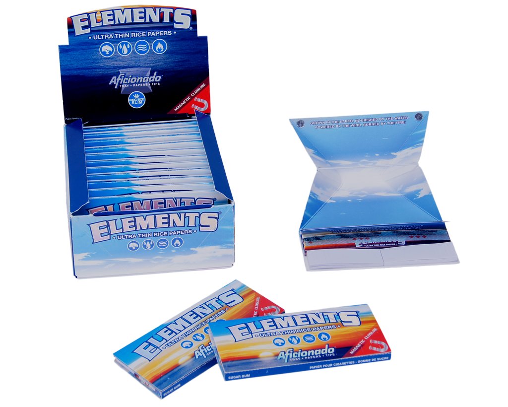 Elements Artesano King Size Slim + Tips & Tray - 1 Box