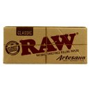 RAW Classic Artesano King Size Slim + Tips & Tray - 5 Heftchen