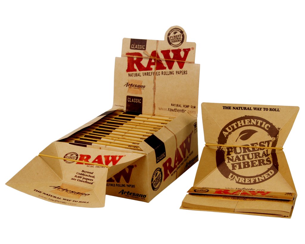 RAW Classic Artesano King Size Slim + Tips & Tray - 3 Boxen