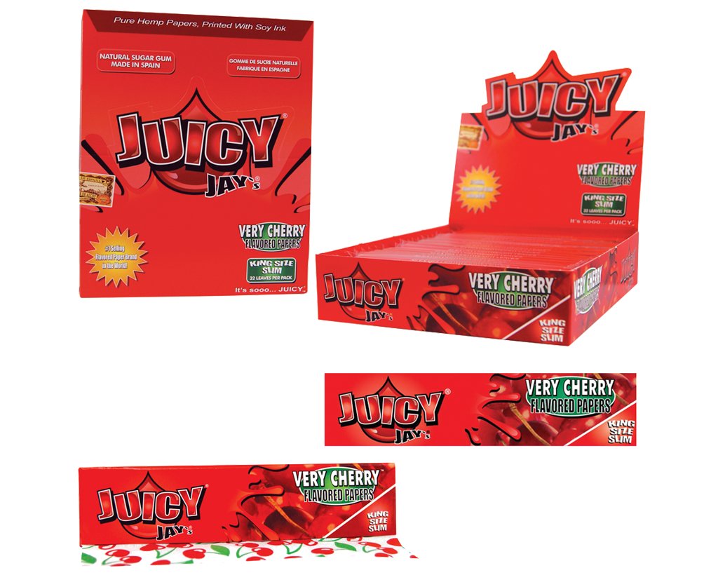Juicy Jay´s King Size Slim Cherry - 1 Box