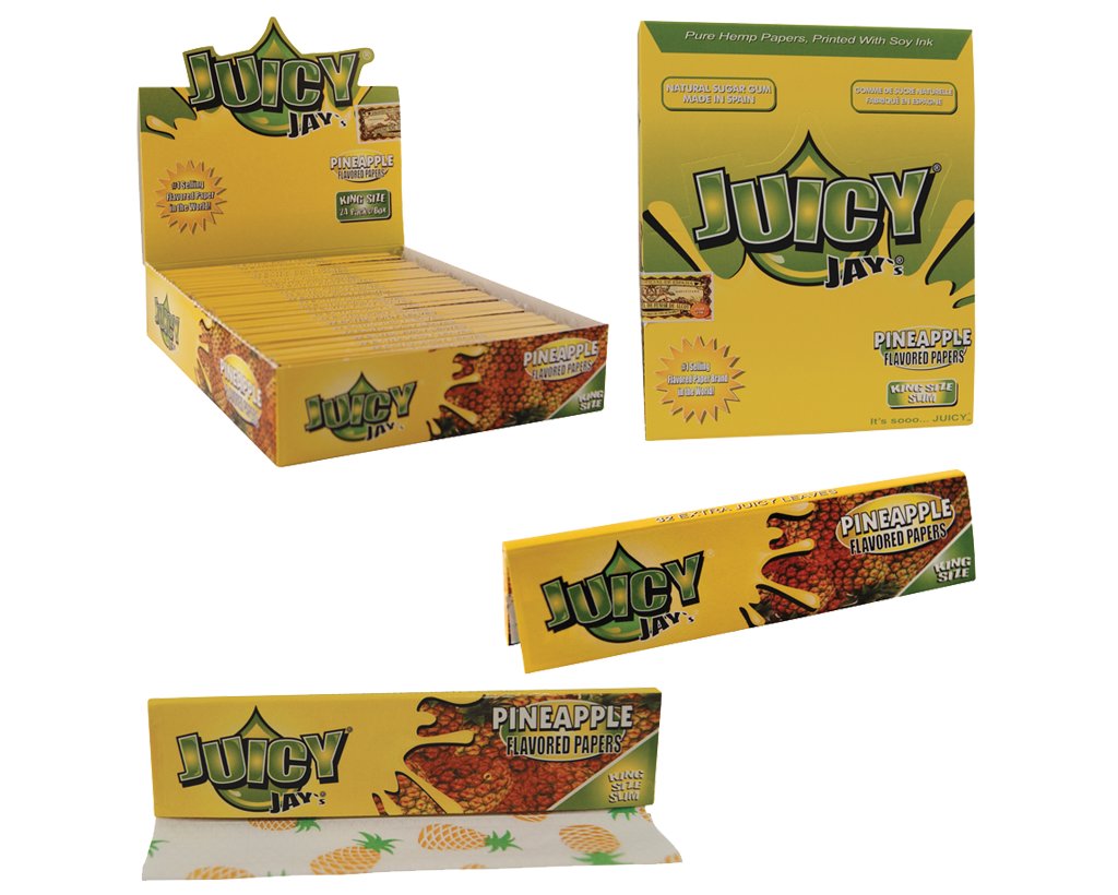 Juicy Jay´s King Size Slim Pineapple - 1 Box