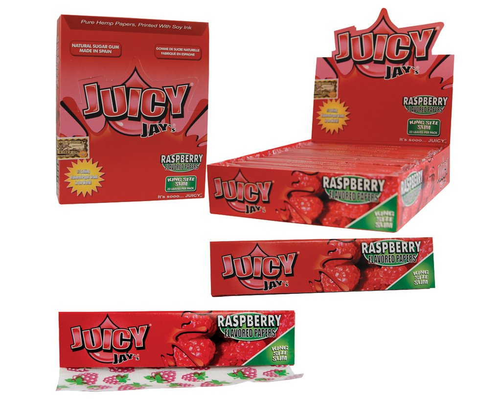 Juicy Jay´s King Size Slim Raspberry - 1 Box