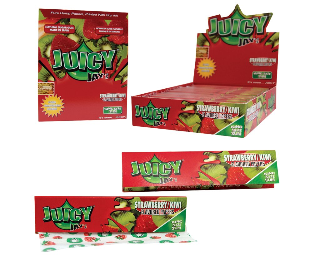 Juicy Jay´s King Size Slim Strawberry-Kiwi - 6 Heftchen