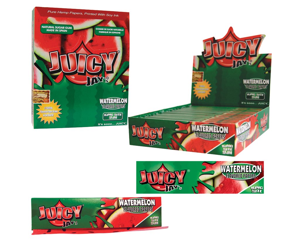 Juicy Jay´s King Size Slim Watermelon - 6 Heftchen