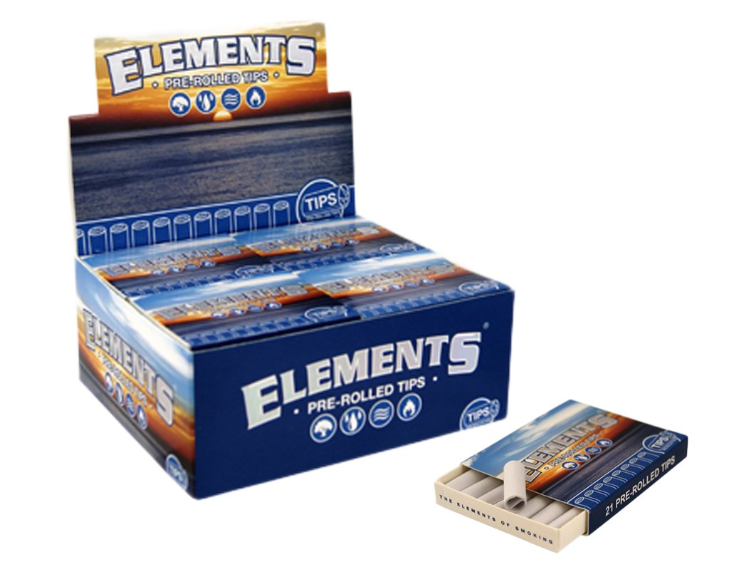 Elements Filtertips vorgerollt - 1 Box