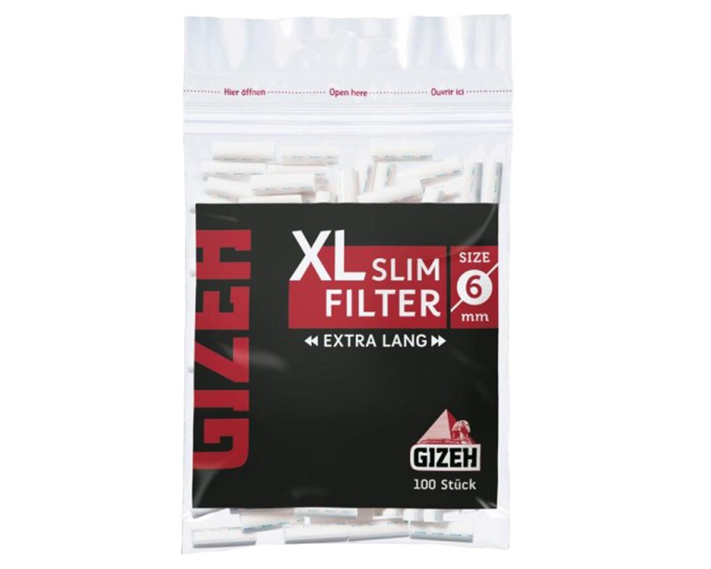 GIZEH Black XL Drehfilter Slim 6mm - 2 Boxen