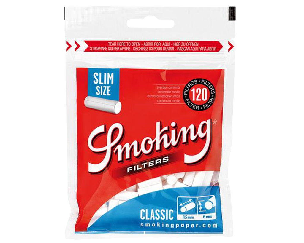 Smoking Classic Zigarettenfilter Slim 6mm - 15 Packungen