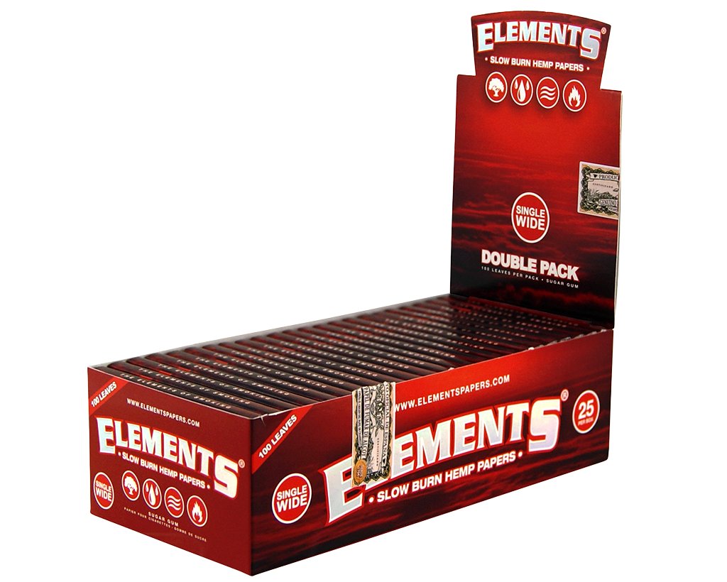 Elements Red Papers Regular 100er - 5 Heftchen