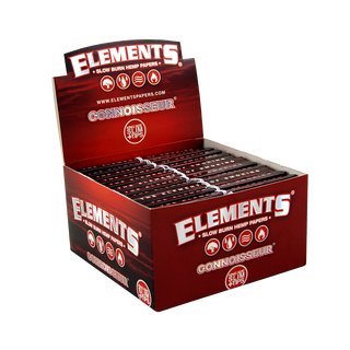 Elements Red Connoisseur King Size Slim + Tips