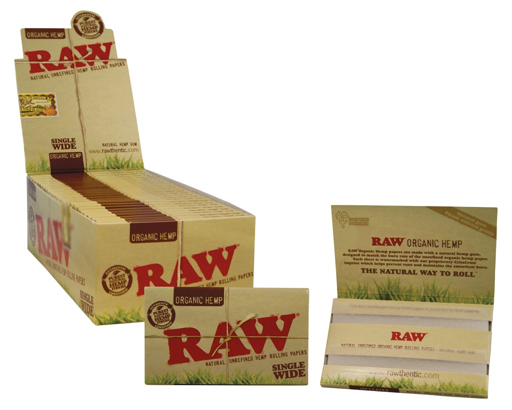 RAW Organic Papers Regular 100er - 5 Heftchen