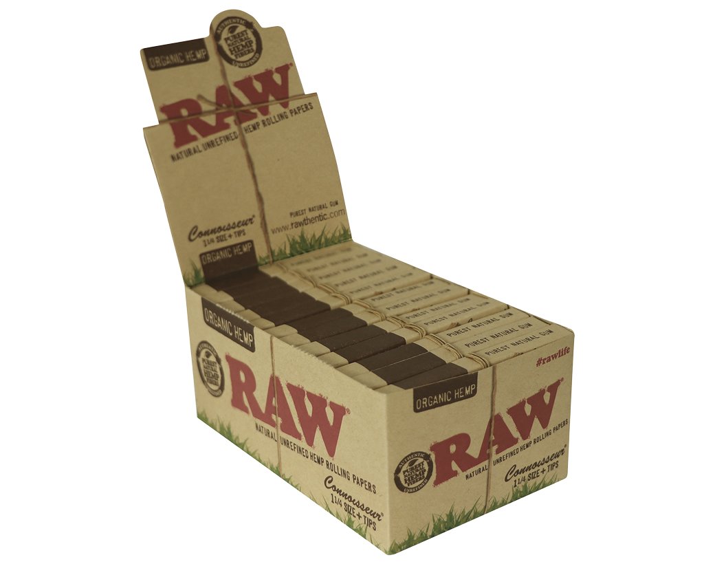 RAW Organic Connoisseur 1 1/4 + Tips - 2 Boxen