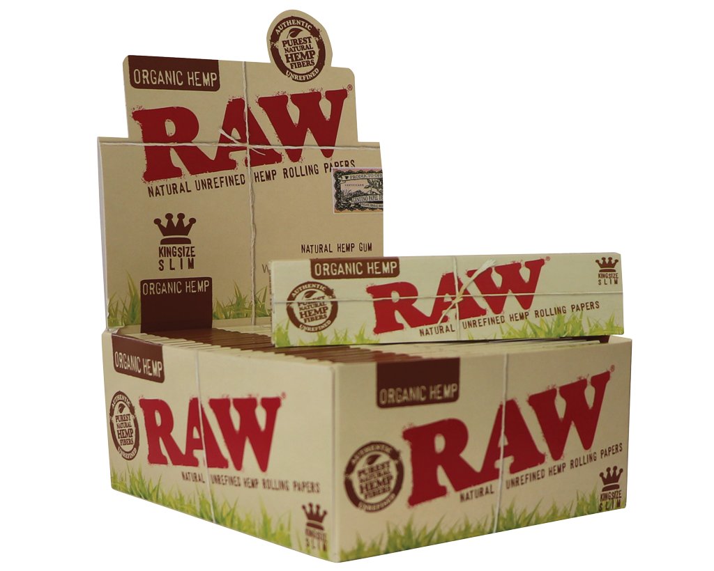 RAW Organic Papers King Size Slim - 10 Heftchen