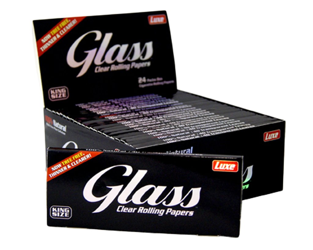 Luxe Glass Clear Zellulose Papers King Size - 2 Boxen