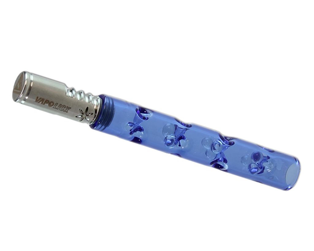 VAPOLICX Handvaporizer mit Glasmundstück - Blau