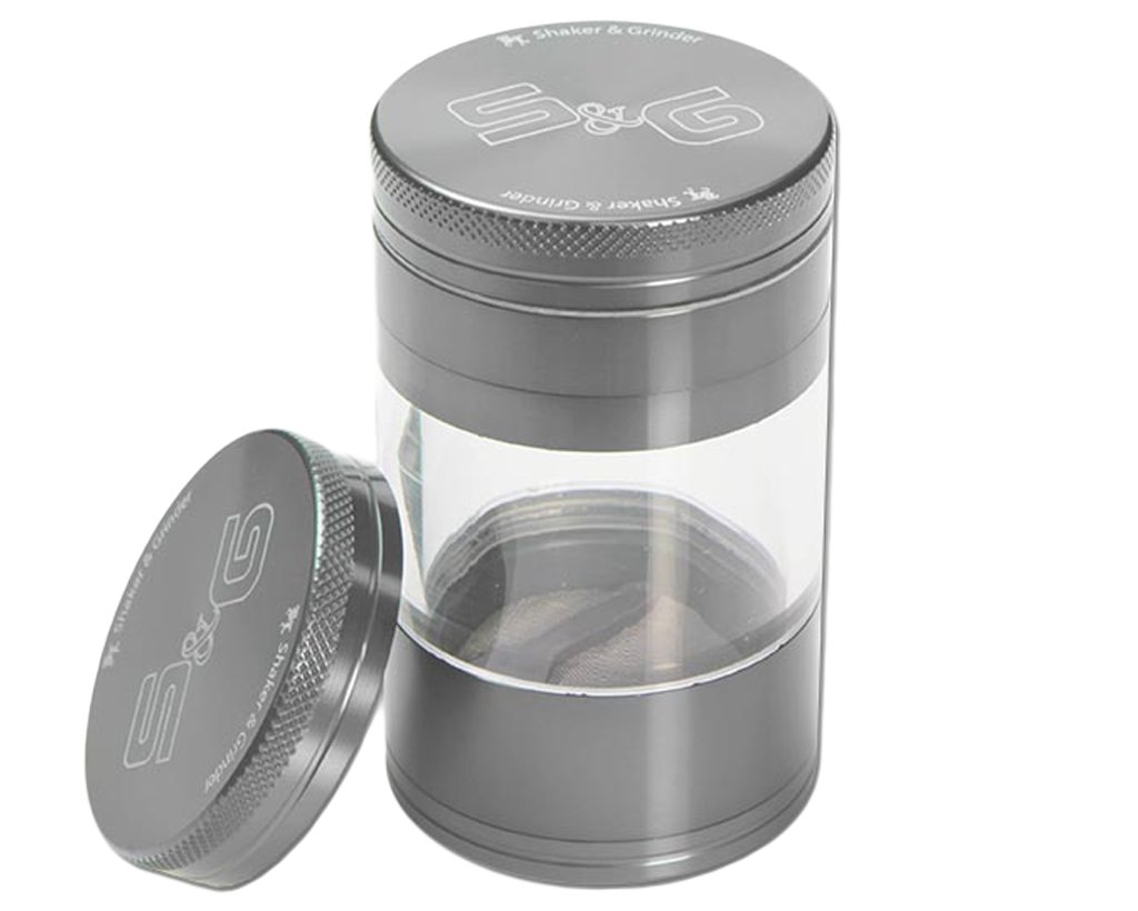 S&G Alu Grinder mit Shaker 56mm - Silber