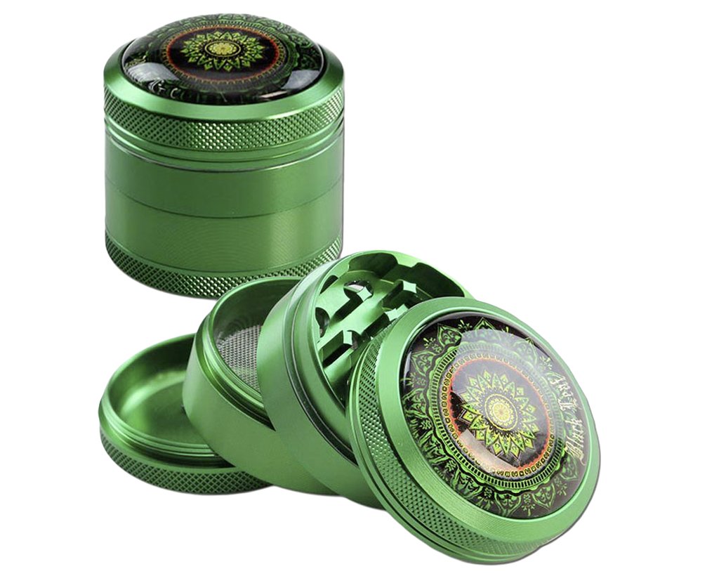 Mandala Alu Siebgrinder Grün 50mm