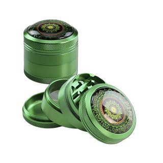Mandala Alu Siebgrinder Grün 50mm