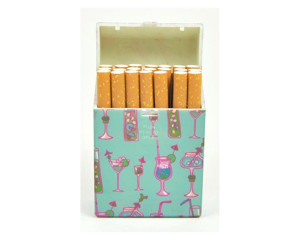 Zigarettenbox 'Cocktail' - verschiedene Farben