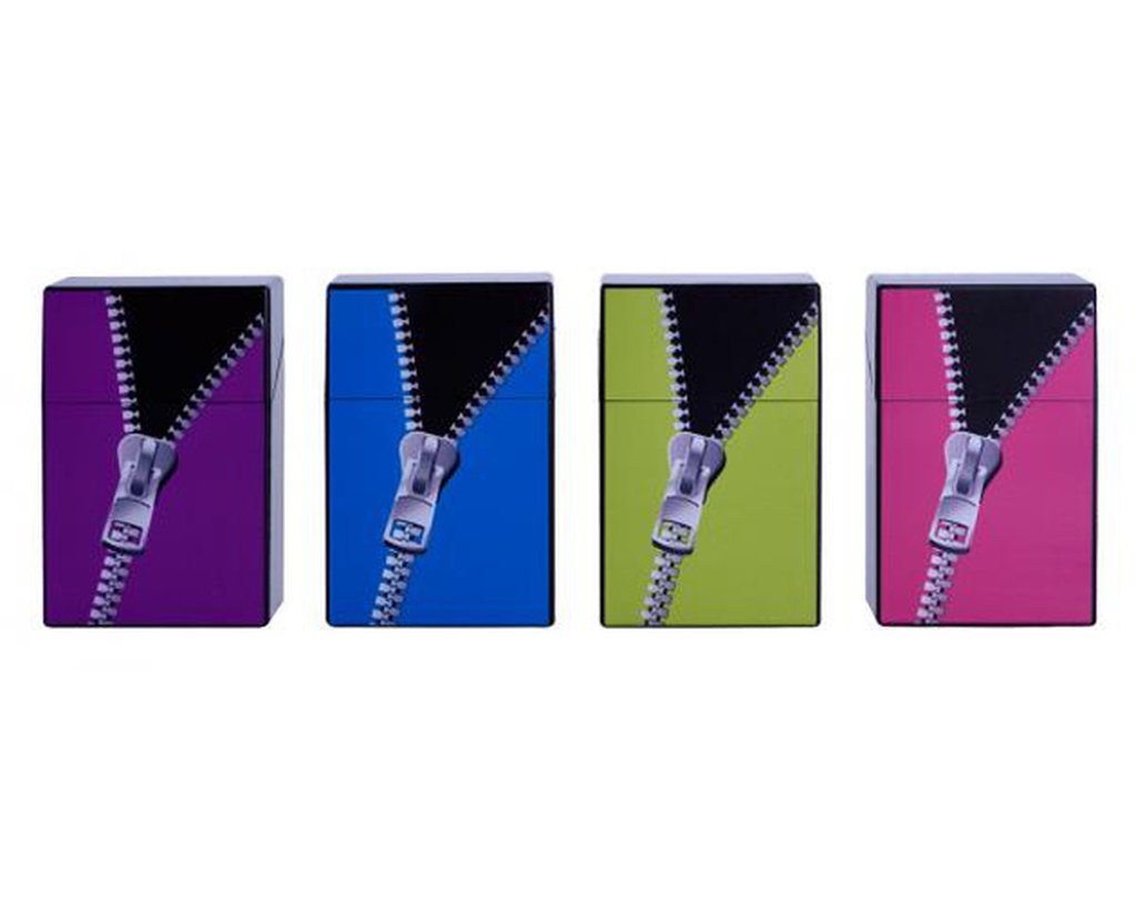 Zigarettenbox Zipper - verschiedene Farben