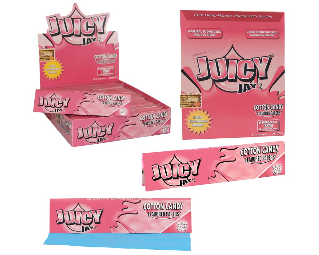 Juicy Jay´s King Size Slim Cotton Candy - 3 Heftchen