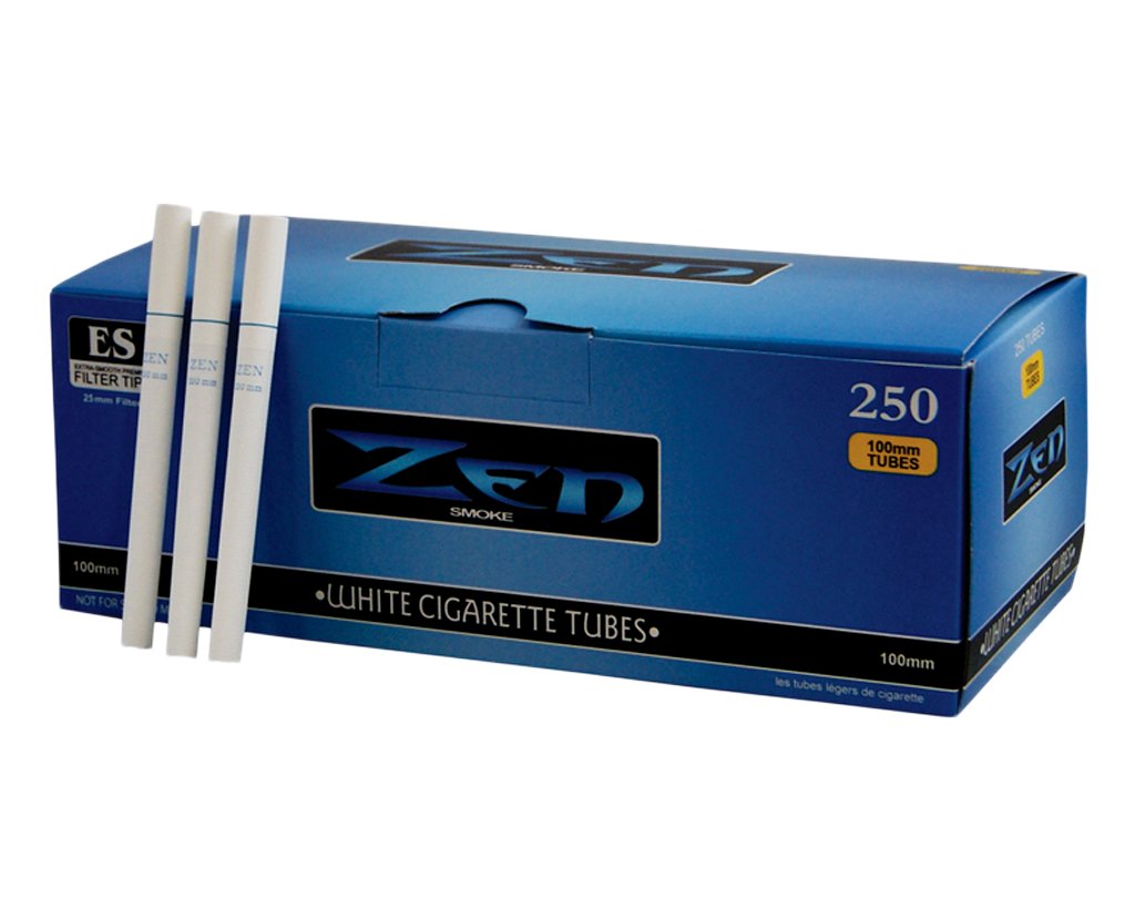 Zen White Filterhülsen 100mm 250er Pack - 3 Boxen