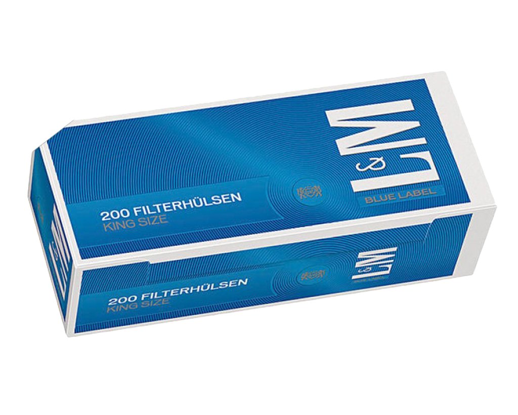 L&M Blue Label Filterhülsen 200er Pack - 5 Boxen