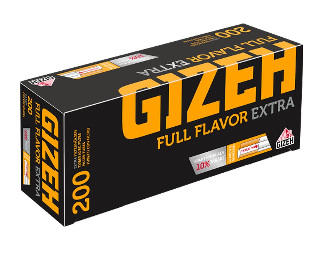 GIZEH Full Flavor Extra Filterhülsen 84mm 200er Pack - 3 Boxen