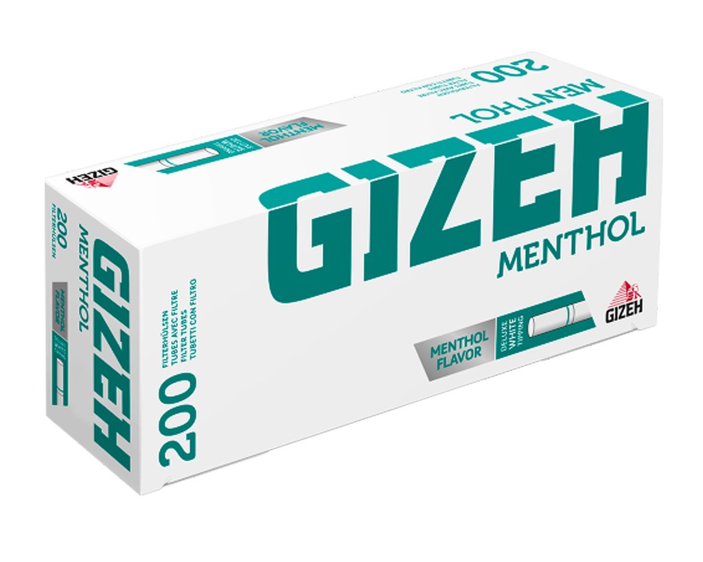 GIZEH Menthol Filterhülsen 84mm 200er Pack - 3 Boxen