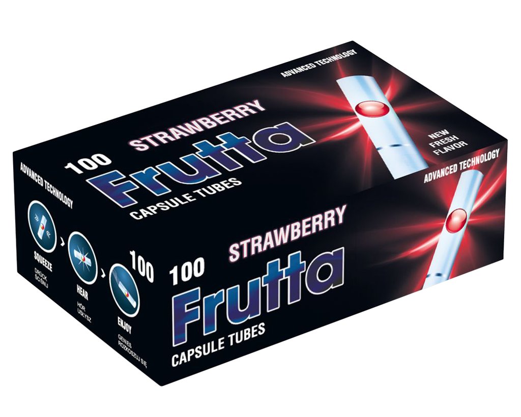 Frutta Click Strawberry Filterhülsen 100er Pack - 3 Boxen